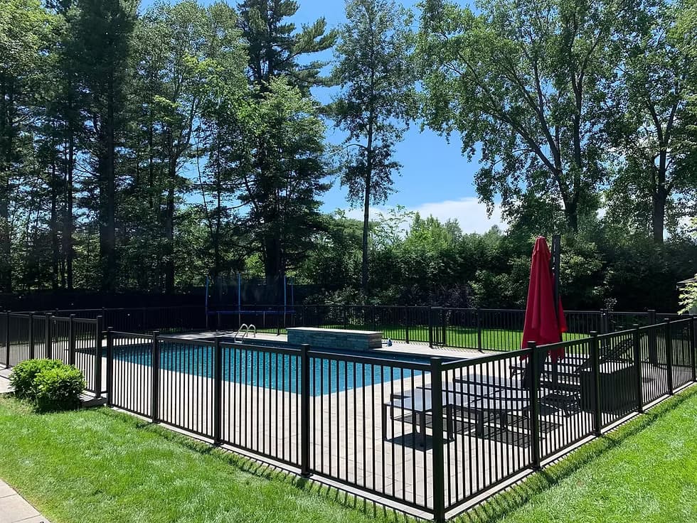 Residential aluminum fence