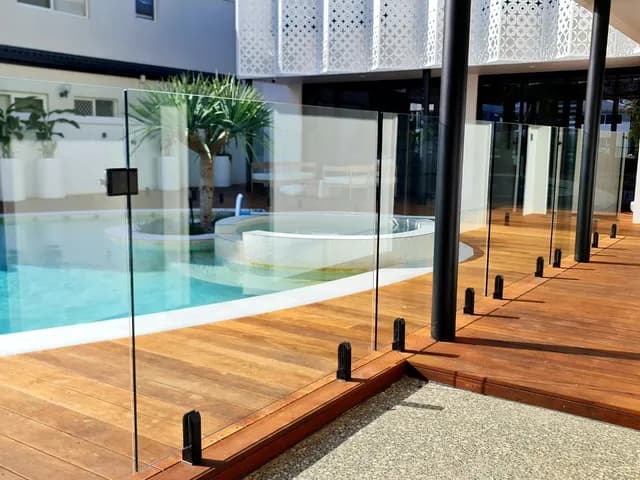 Modern pool fence design